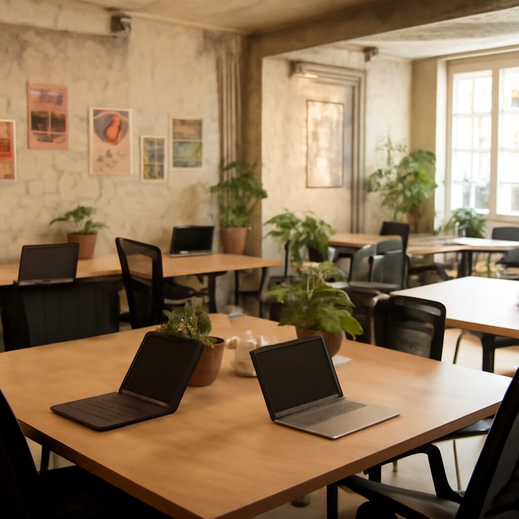 Coworking solidaire bureaux partages France