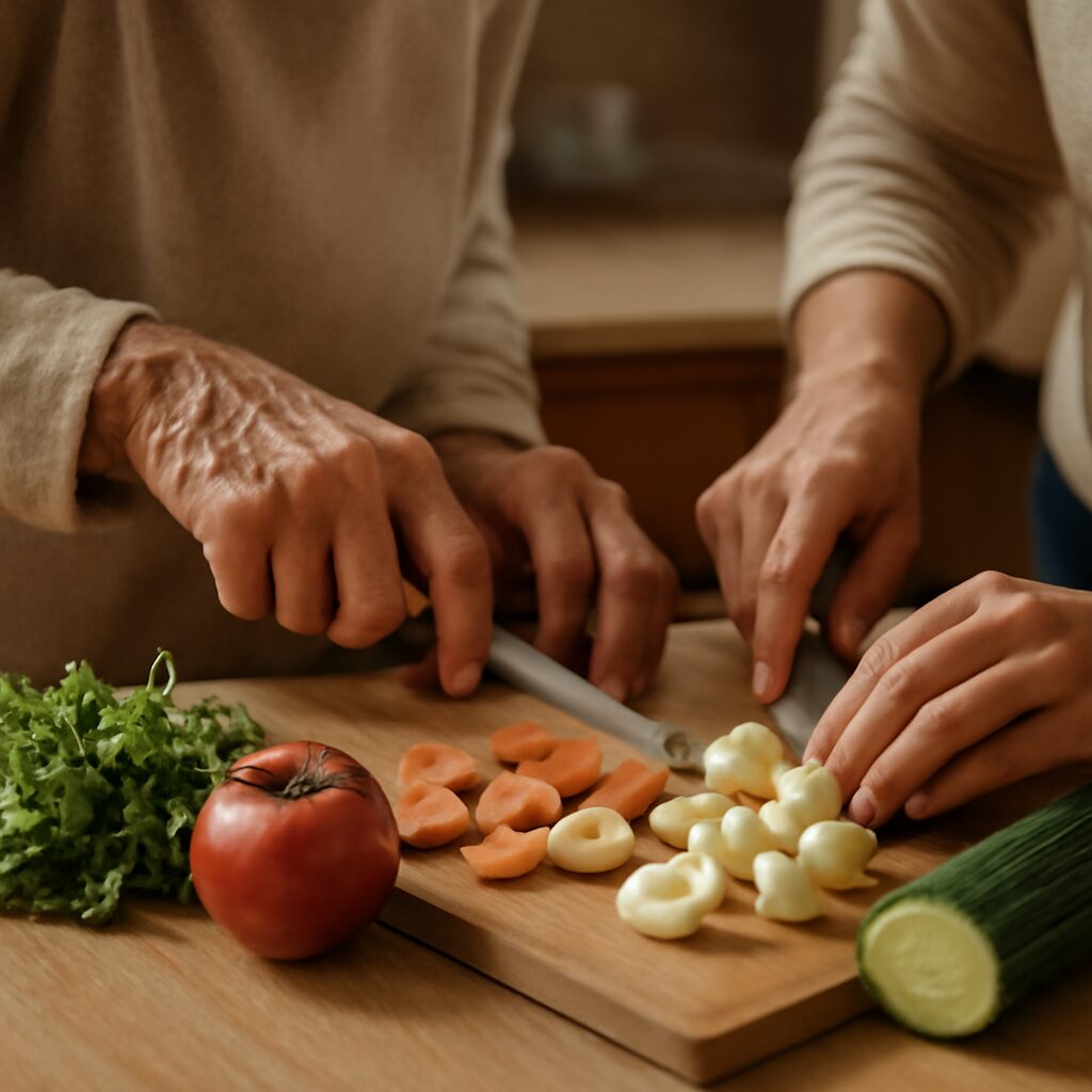 Cuisine partagee intergenerationnelle France